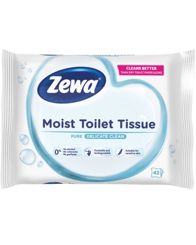 Vlhčený toaletní papír Zewa Pure moist 42 ks