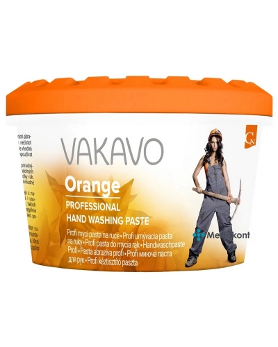 Pasta mycí, VAKAVO ORANGE, na ruce, 600g