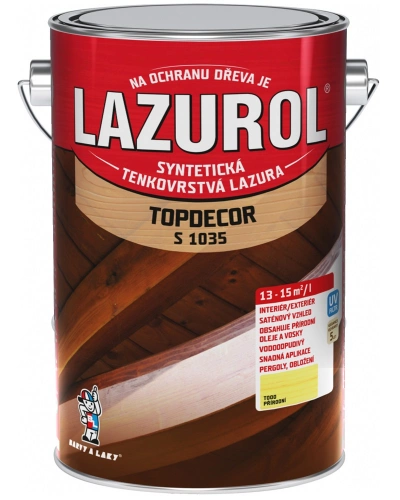 Lazurol Topdecor S1035 T000 přírodní 4,5l