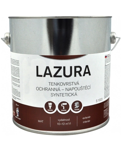 Lazura S1023 020 kaštan 2,5l