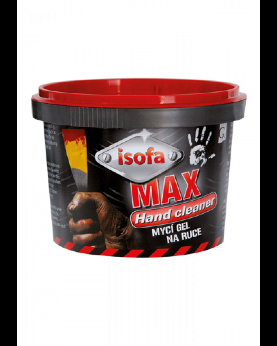 Levně Gel mycí, ISOFA MAX GEL, na ruce, červený, 450 g