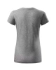 Dámské tričko BASIC - tmavě šedý melír