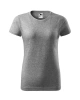 Dámské tričko BASIC - tmavě šedý melír