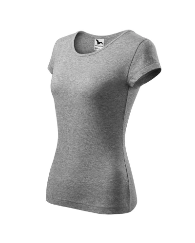 Dámské tričko PURE - tmavě šedý melír