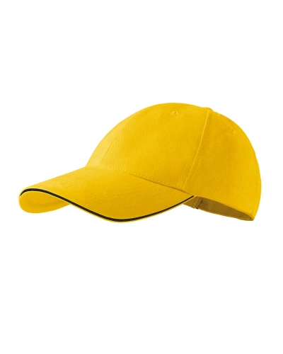 Unisexová čepice SANDWICH 6P - žlutá