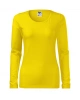 Dámské tričko SLIM, dlouhý rukáv - žluté