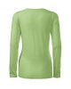 Dámské tričko SLIM, dlouhý rukáv - trávově zelené