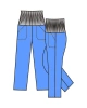 Dámské kalhoty HANA, vys, úplet. pas, s kapsami, sv. modré