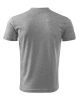 Unisexové tričko V-NECK - tmavě šedý melír