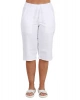 Unisexové pracovní 3/4 kalhoty, bílé