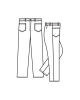 Dámské kalhoty ANETA - nákres
