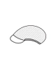 Čepice pro kuchaře s kšiltem 0724 - nákres