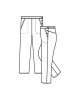Dámské kalhoty 0476 - nákres