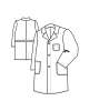 Pánský plášť 0050 - nákres
