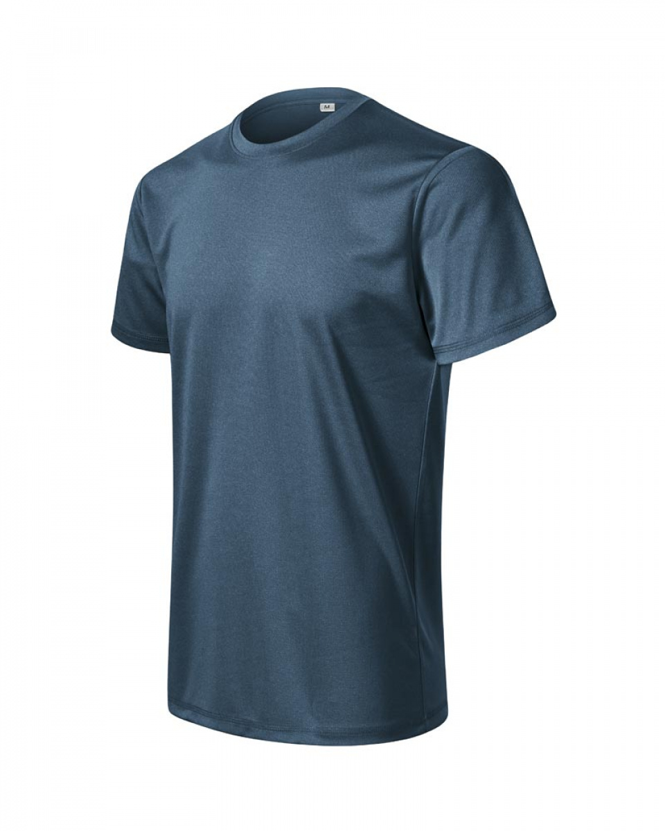 Levně ESHOP - Pánské tričko CHANCE 810 - tmavý denim melír