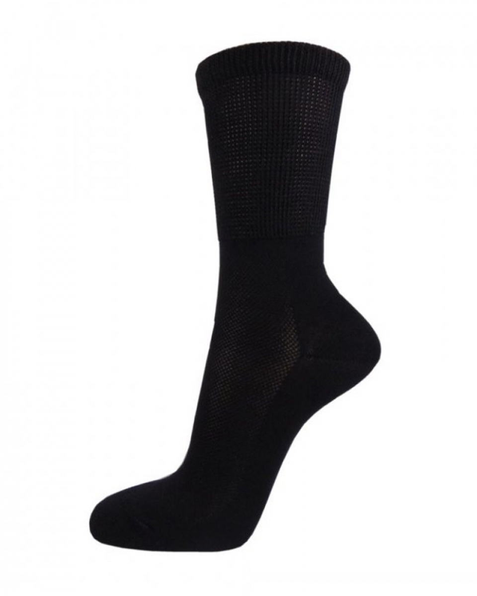 Levně Ponožky zdravotní MEDIC TOP, bavlněné, černá