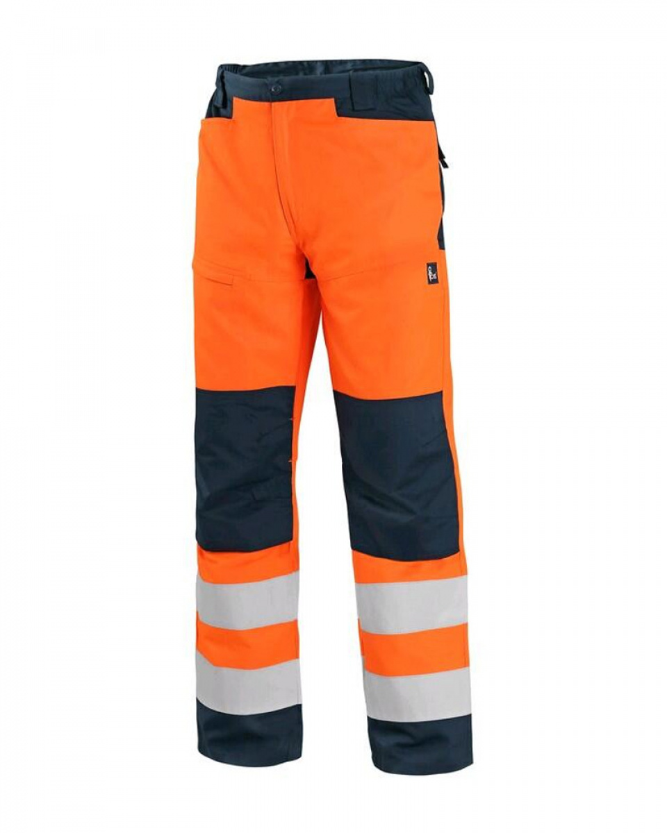 Levně Pánské kalhoty CXS HALIFAX, reflexní, oranžovo-modré