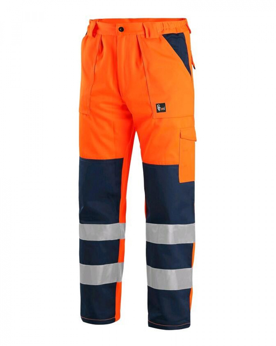Levně Pánské kalhoty CXS NORWICH, reflexní, oranžovo-modré