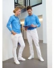 Pánské pracovní kalhoty, bílé, JN3002