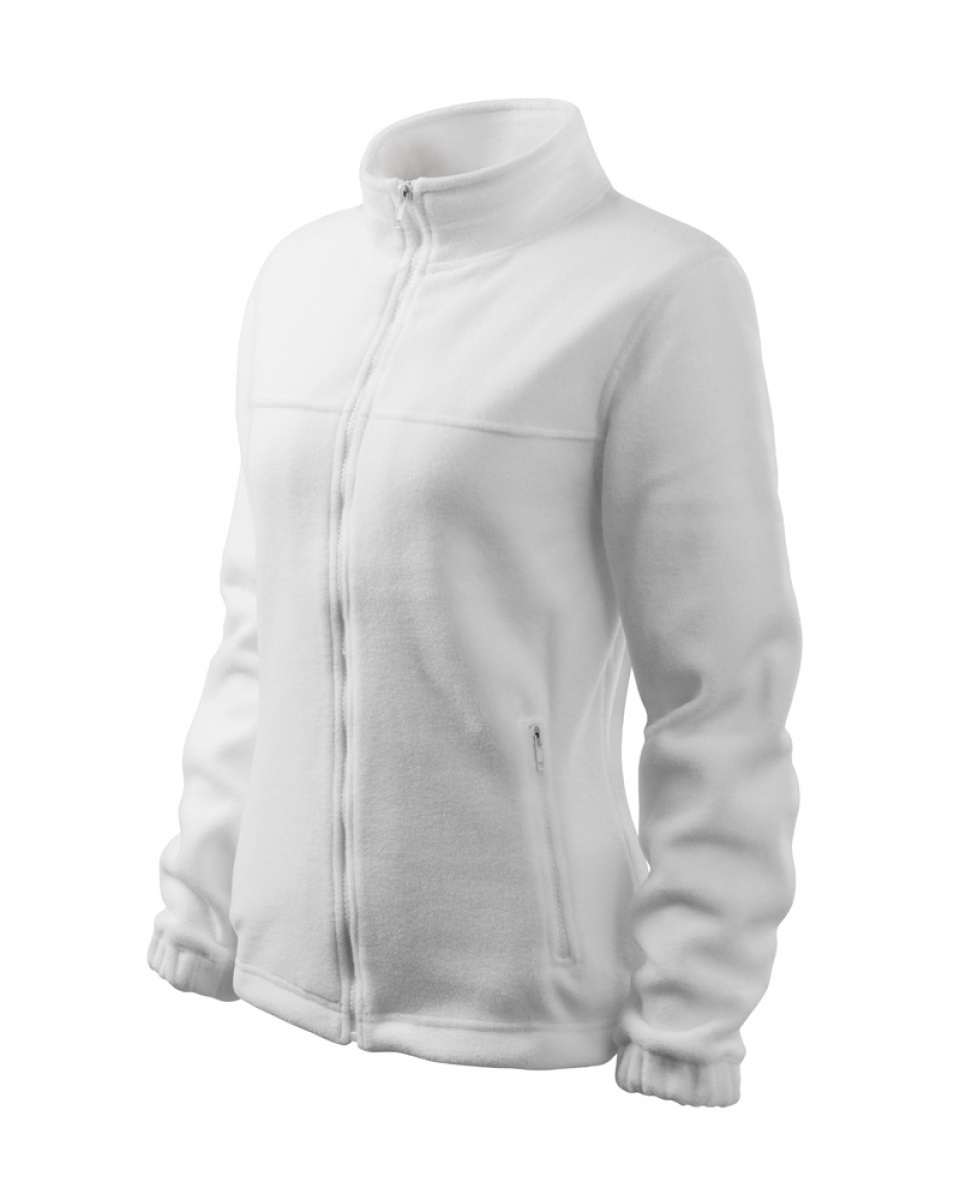 Levně ESHOP - Mikina dámská fleece Jacket 504 - XS-XXL - bílá