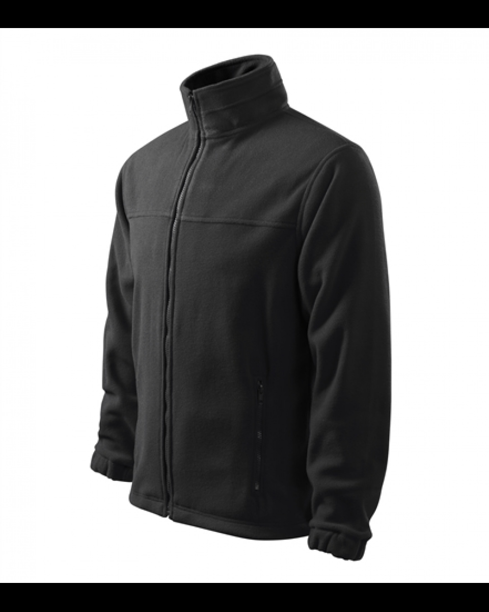 Levně ESHOP - Mikina pánská fleece Jacket 501 - ebony gray