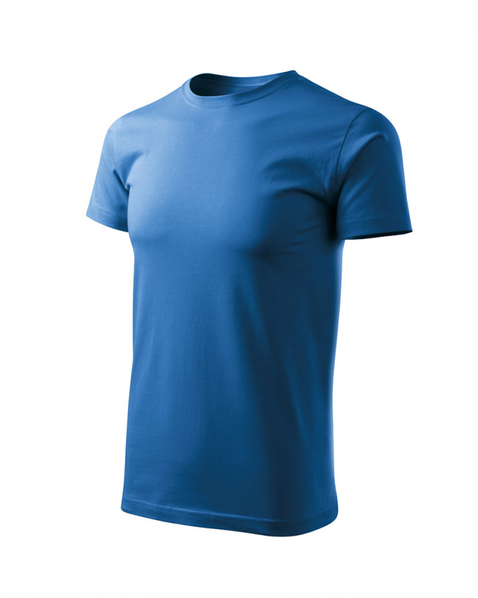 Levně ESHOP - Pánské triko BASIC FREE F29 - S-XXL - azurově modrá