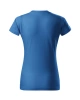 Dámské tričko BASIC FREE - azurově modrá