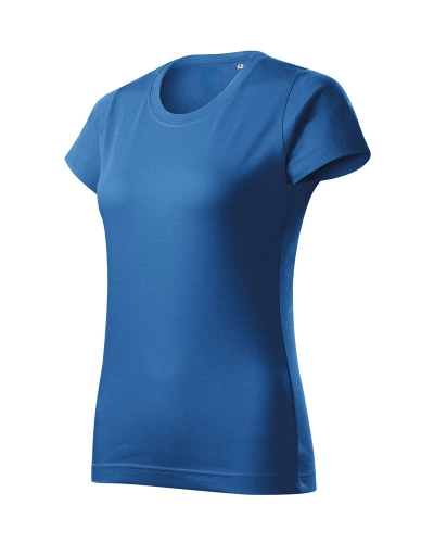Dámské tričko BASIC FREE - azurově modrá