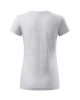 Dámské tričko BASIC FREE - světle šedý melír
