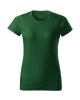 Dámské tričko BASIC FREE - lahvově zelená
