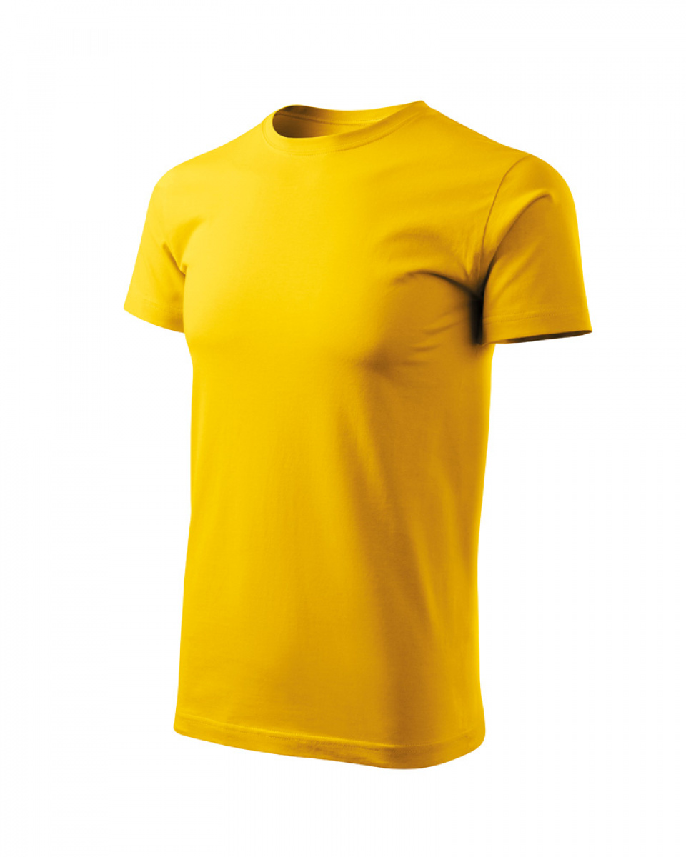 Levně ESHOP - Pánské triko BASIC FREE F29 - S-XXL - žlutá
