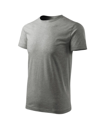 Pánské tričko BASIC FREE - tmavě šedý melír