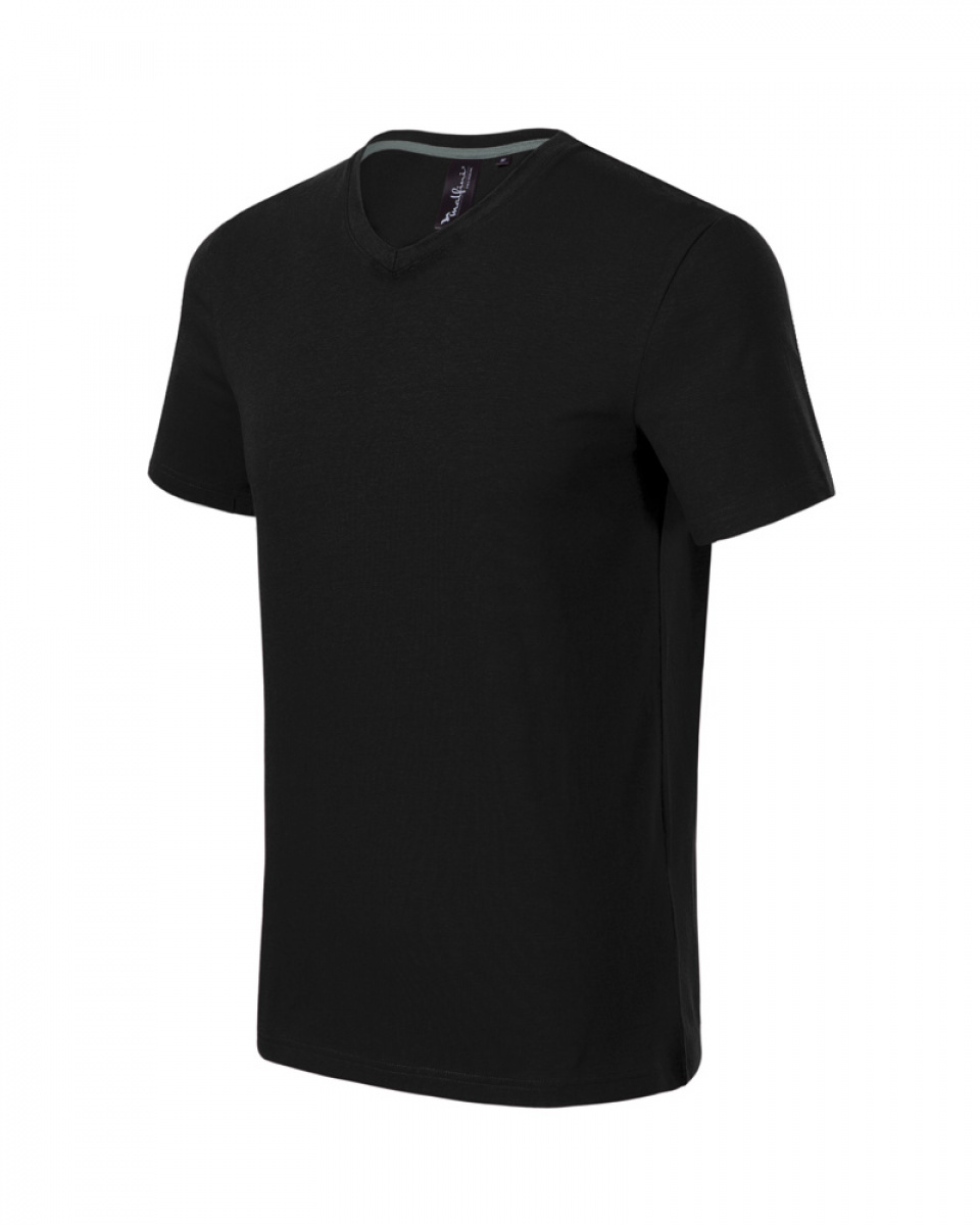 Tričko ACTION V-NECK, pánské, S-XL- černá