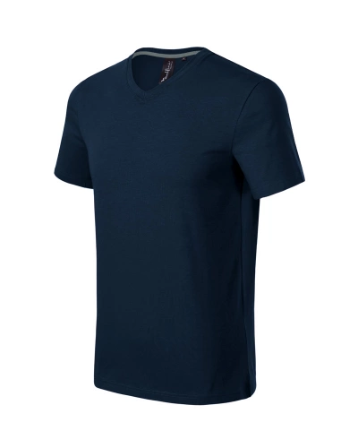 Pánské tričko ACTION V-NECK - námořní modrá