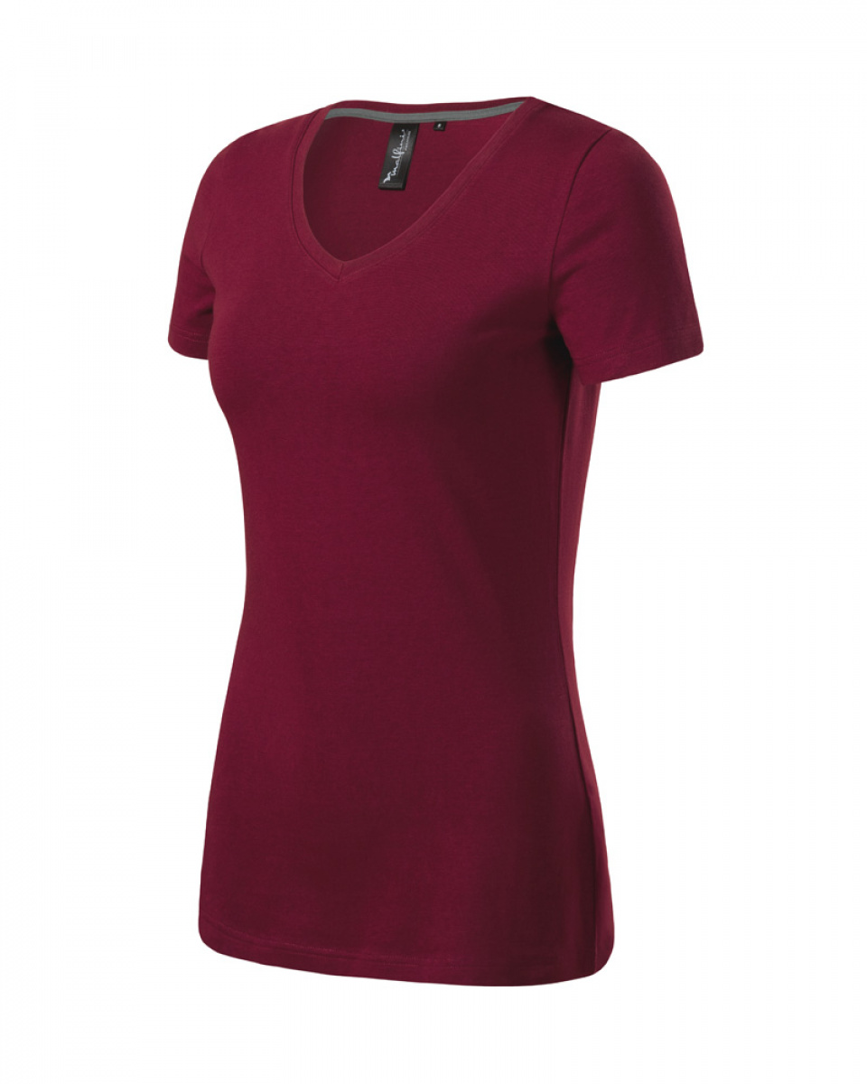 Tričko ACTION V-NECK, dámské, S-XL- garnet