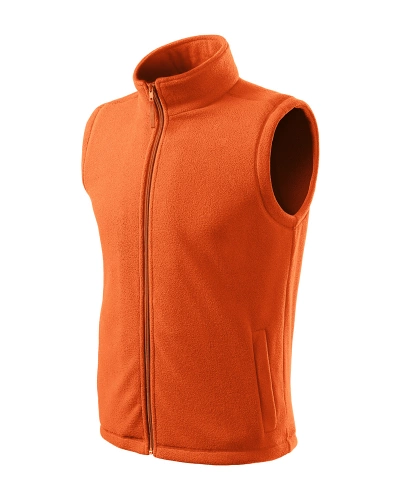 Vesta unisex fleece Next - oranžová