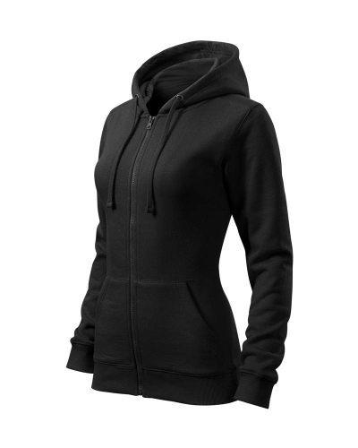 Dámská mikina TRENDY ZIPPER - černá