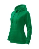 Dámská mikina TRENDY ZIPPER - středně zelený