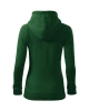 Dámská mikina TRENDY ZIPPER - lahvově zelená
