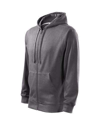 Pánská mikina TRENDY ZIPPER - ocelově šedá