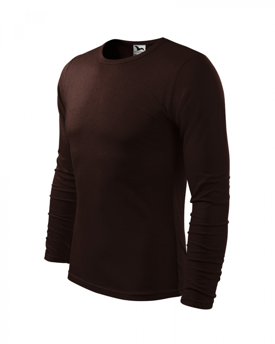 Triko pánské Fit-T Long Sleeve 119 - S-XXL - kávová