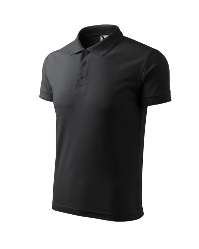 Pánská polokošile PIQUE POLO - ebony grey