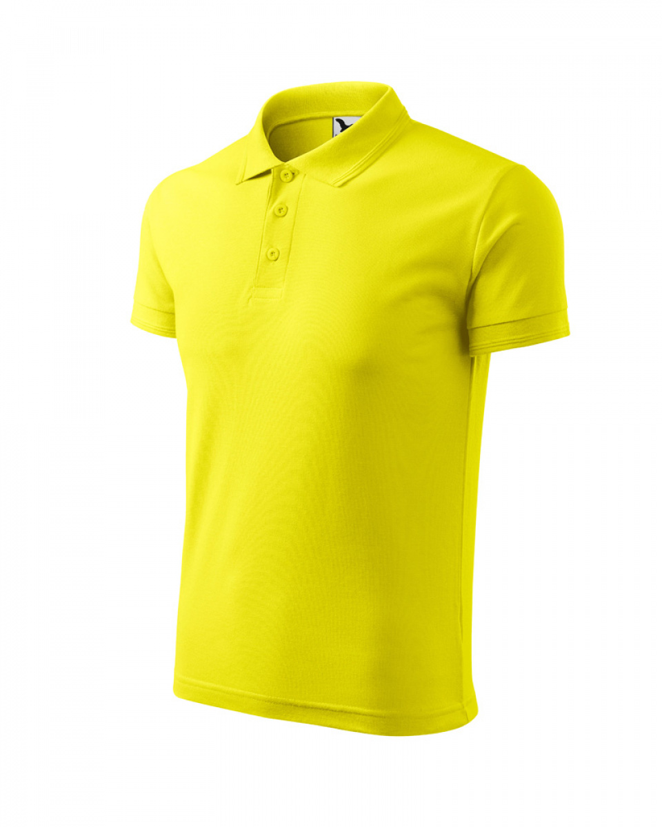 ESHOP - Polokošile Pique Polo 203  - citronová