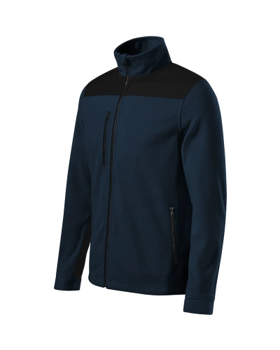 Mikina fleece unisex EFFECT- námořní modrá