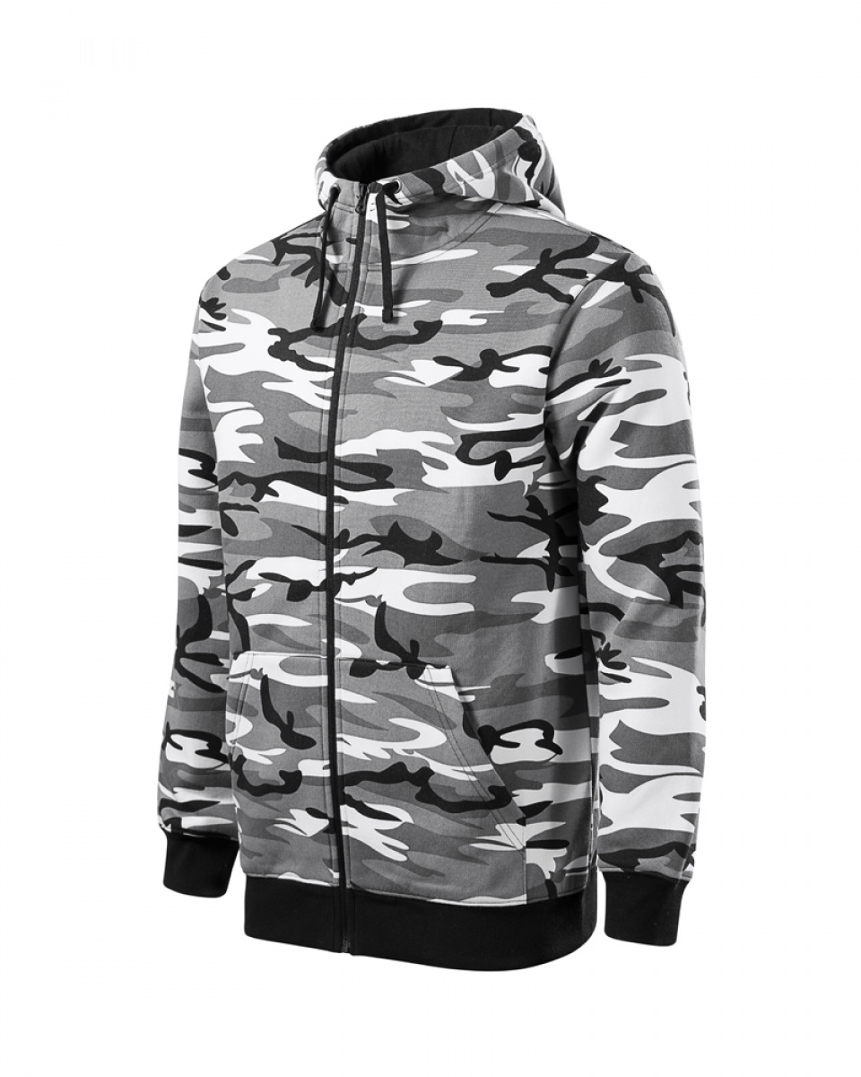 ESHOP - Mikina pánská Camo Zipper - S-XXL - camouflage gray