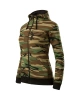 Mikina dámská Camo Zipper  - camouflage brown