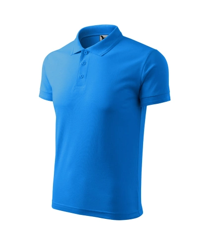 Pánská polokošile PIQUE POLO - snorkel blue