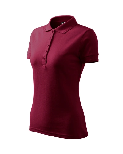 Dámská polokošile PIQUE POLO - garnet