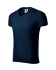 Tričko Slim Fit V-neck pánské - námořní modrá