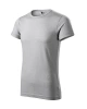 Pánské tričko FUSION - stříbrný melír